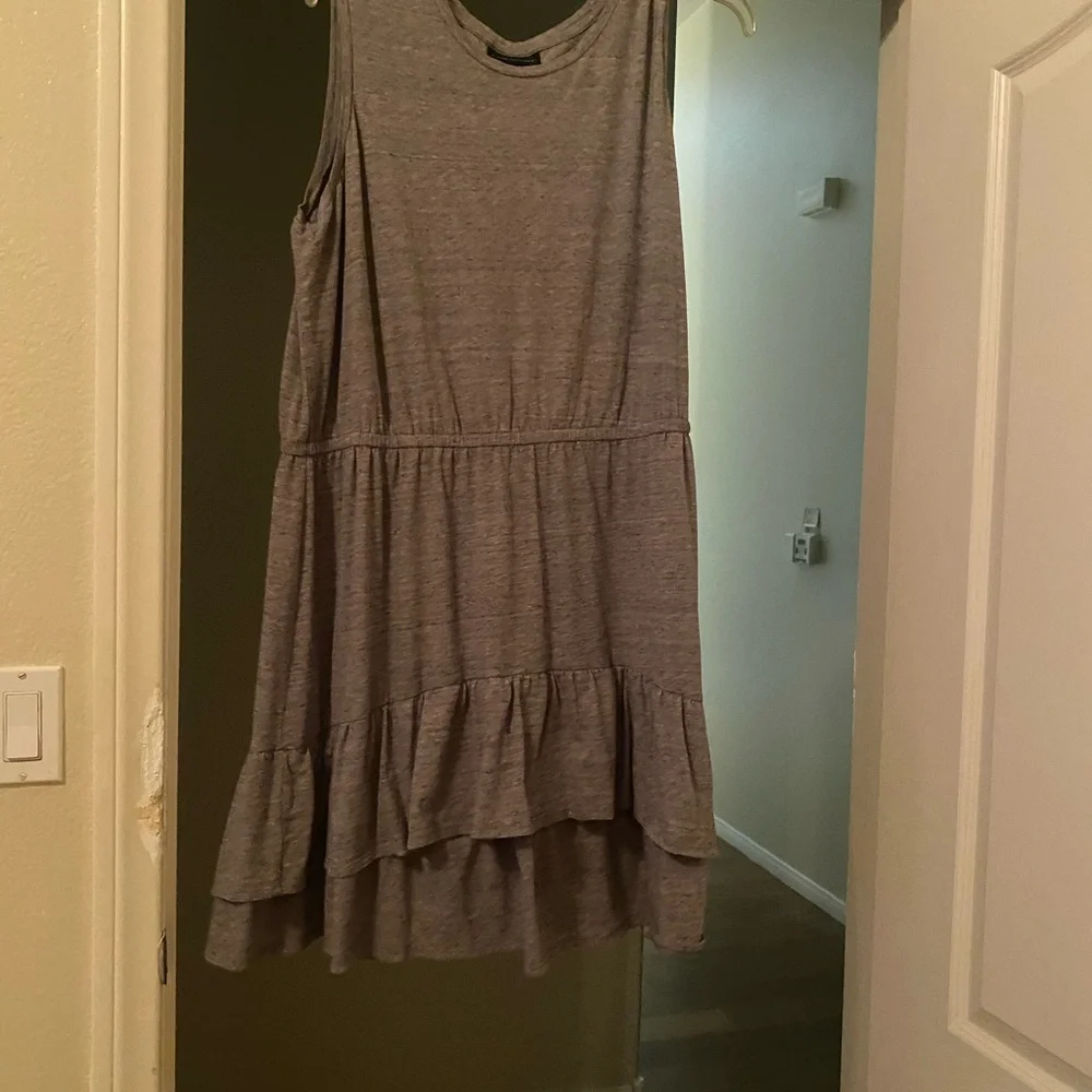 Lane Bryant Heather Gray Tiered Mini Dress - Picture 2 of 4